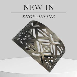 Geometric Black Bracelet